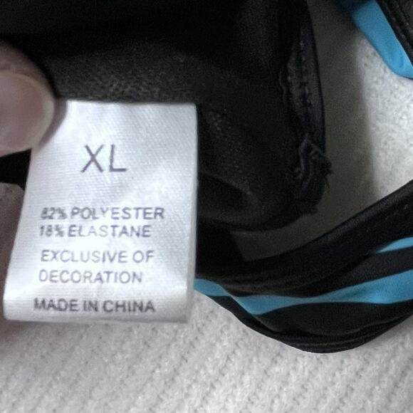 Modlily Patchwork Geometric Print Cyan Tankini Set Women’s size XL NWOT - Picture 7 of 12